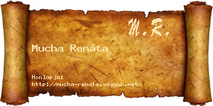 Mucha Renáta névjegykártya